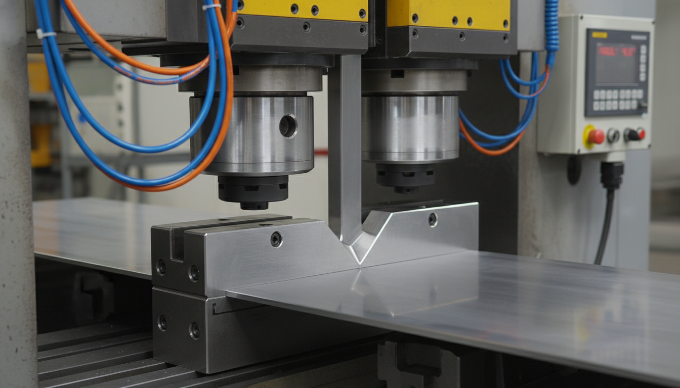 CNC press brake bending metal